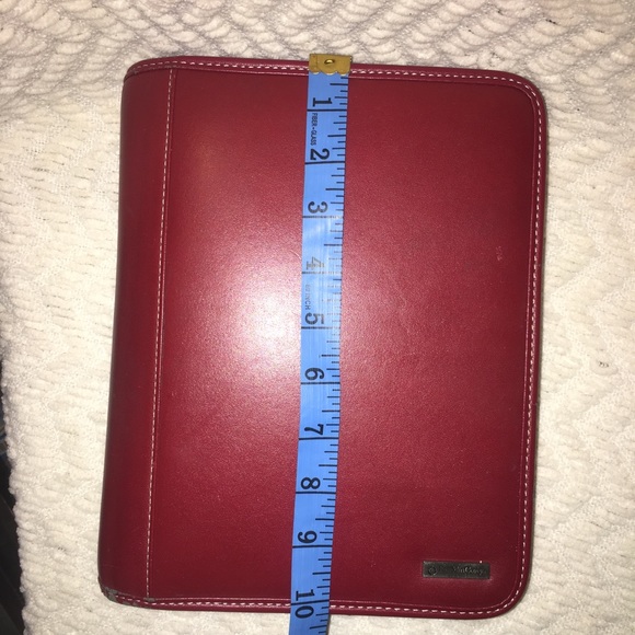 Franklin Covey Office Franklin Covey Red Classic Zipper Binder Poshmark